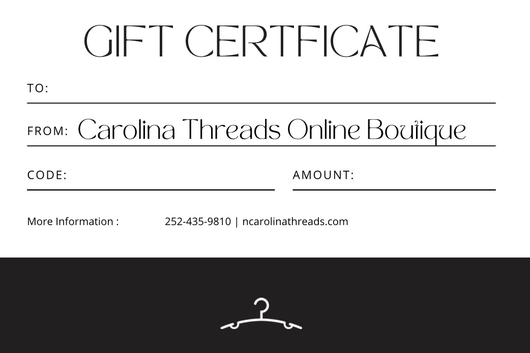 Carolina Threads Mobile Gift Cards