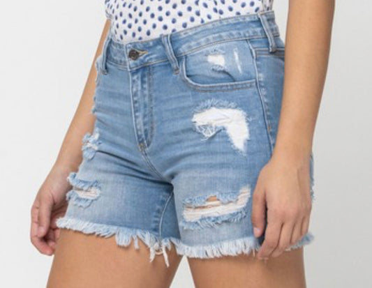 Forever Young Cello Jean Shorts
