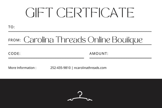 Carolina Threads Mobile Gift Cards