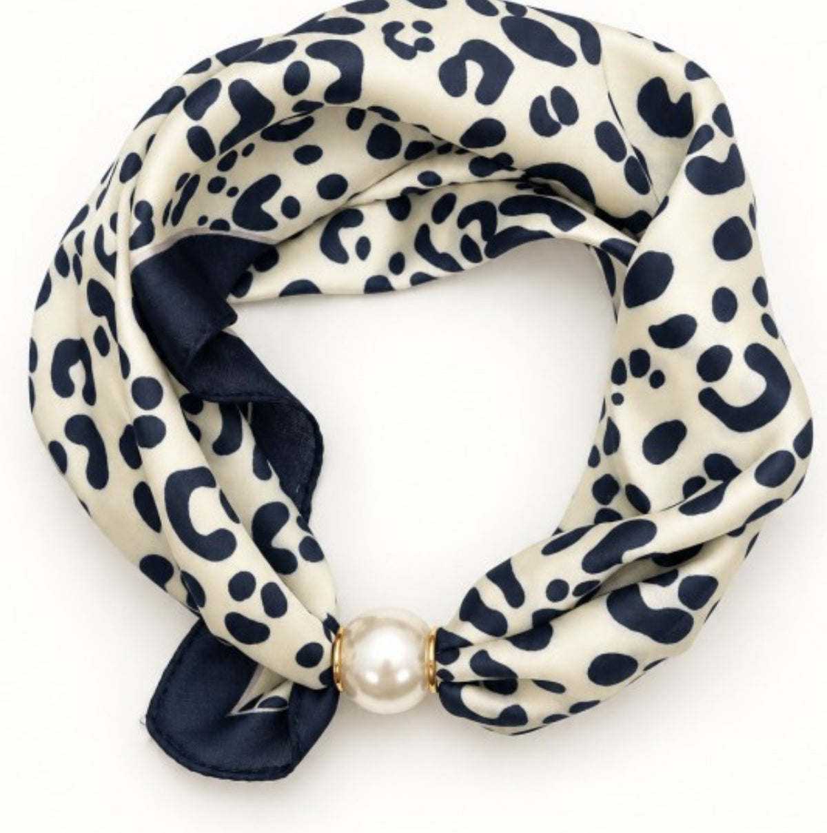 Cheetah Chic Scarf Necklace