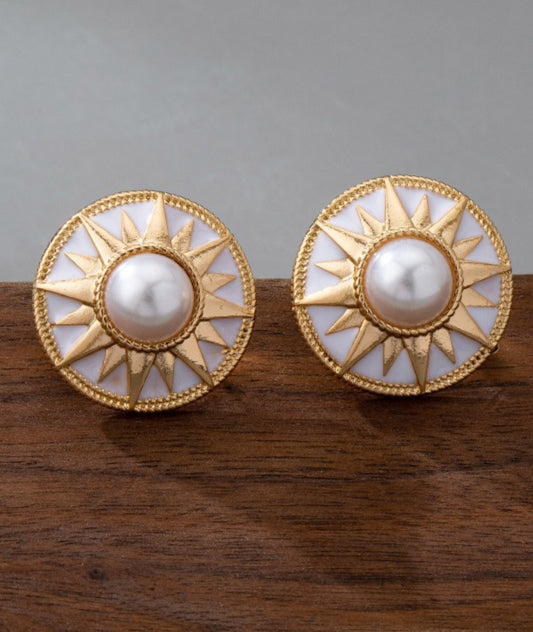 Sunburst Pearl Studs