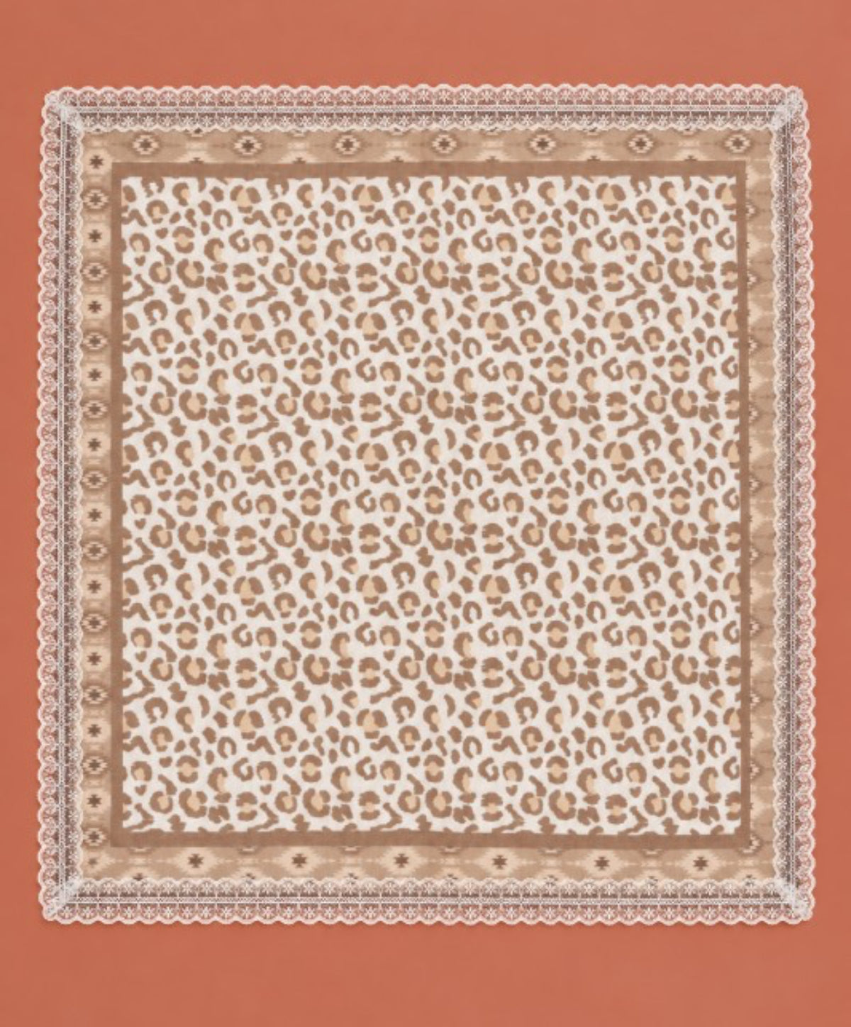 Lace & Leopard Scarf
