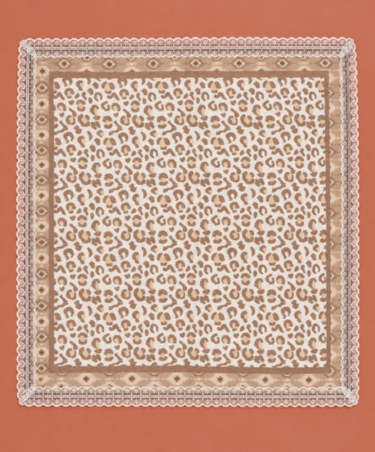 Lace & Leopard Scarf